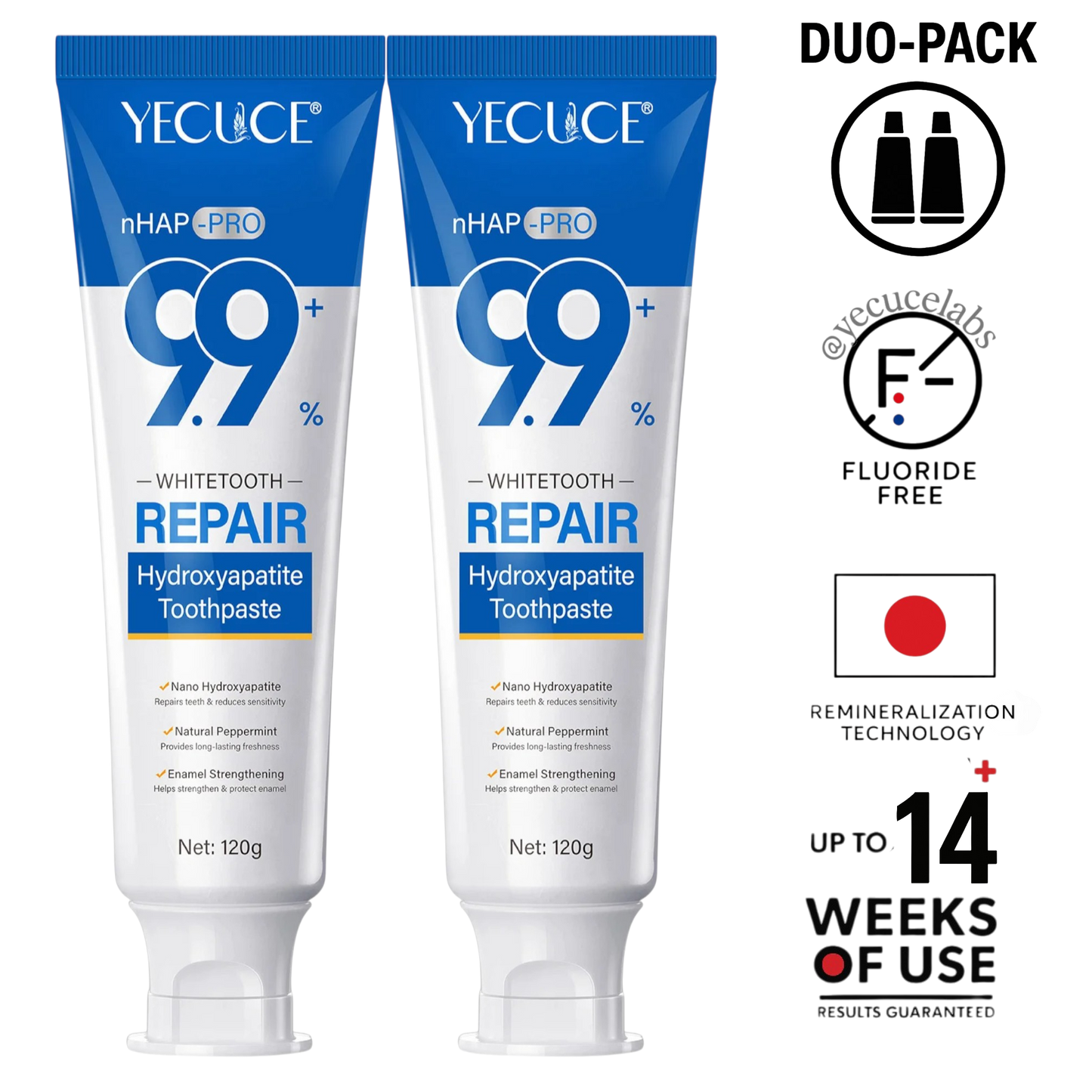 BAIOMU nHAP Japanese enamel Regeneration formula - 100% Fluoride free