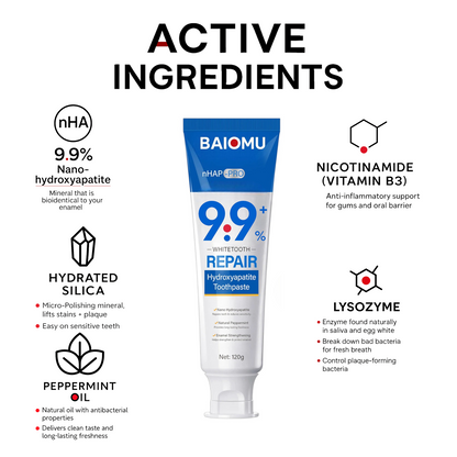 BAIOMU nHAP Japanese enamel Regeneration formula - 100% Fluoride free